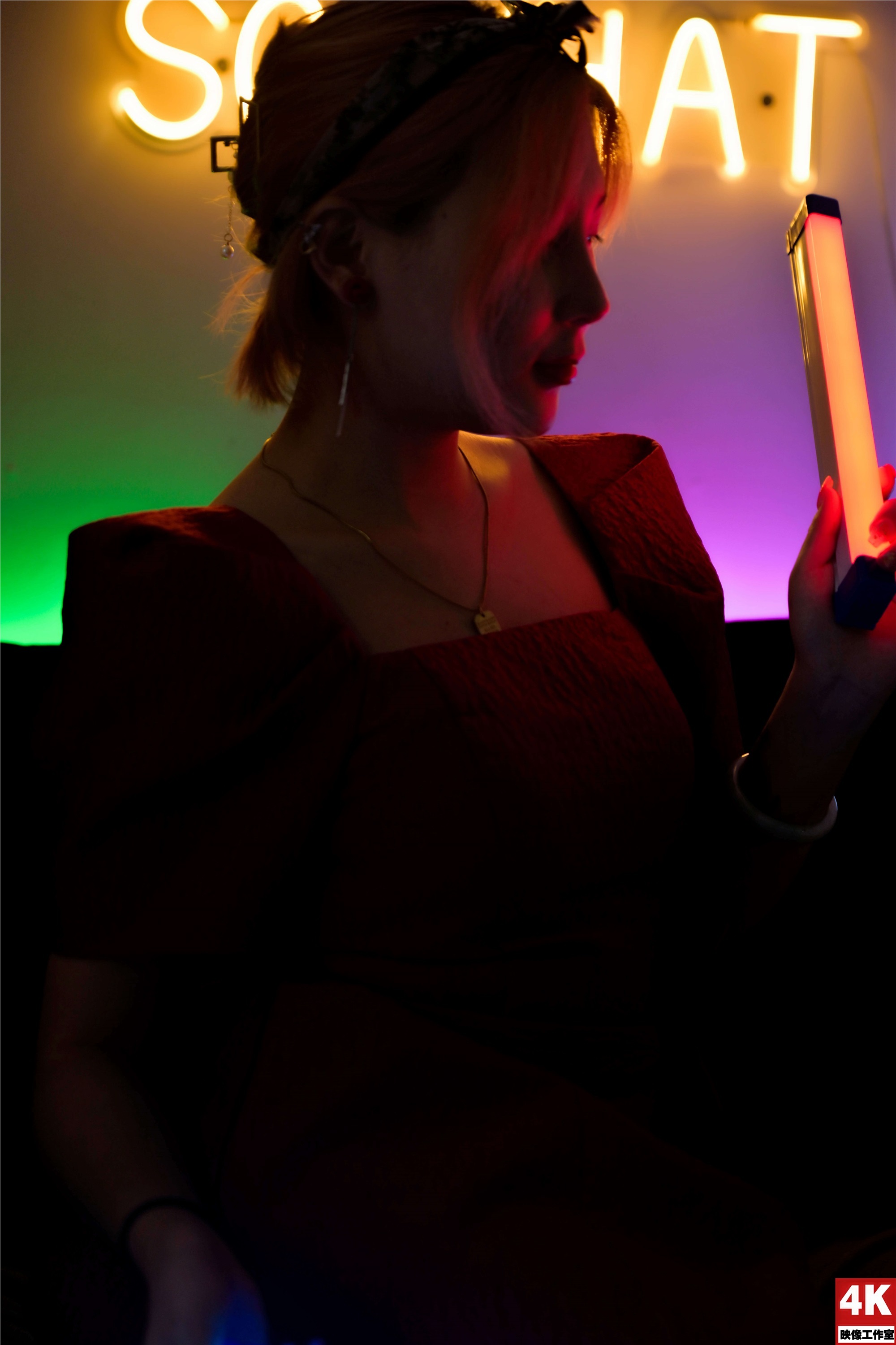 Ligui丽柜 2022.08.17 氛围灯下的肉丝 小發